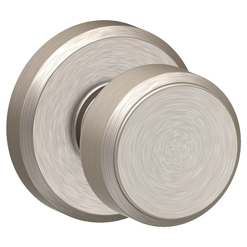 Schlage Bowery Knob Greyson rosette-Satin Nickel