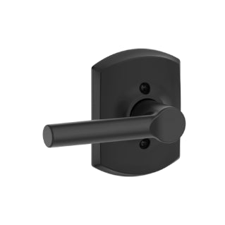 Greenwich Style Non-turning Broadway Lever-Matte Black