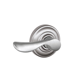 Schlage Champagne Dummy Lever with Andover Rosette-Satin Chrome