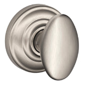 Schlage Siena Dummy Knob with Andover Rosette-Satin Nickel
