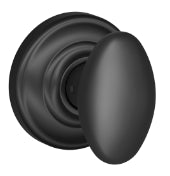 Schlage Siena Dummy Knob with Andover Rosette-Matte Black