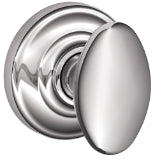 Schlage Siena Dummy Knob with Andover Rosette-Bright Chrome
