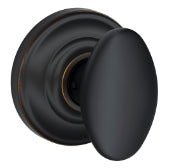 Schlage Siena Dummy Knob with Andover Rosette-Aged Bronze