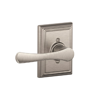 Schlage Avila Dummy Lever with Addison Rosette-Satin Nickel