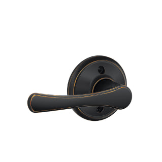 Schlage Avila Dummy Lever with Georgian Rosette-Aged Bronze