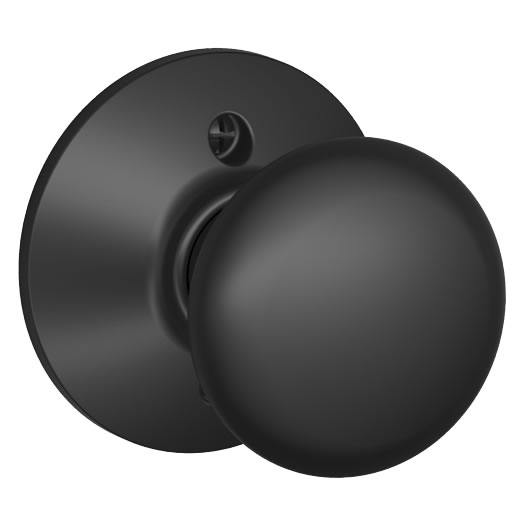 Schlage Plymouth Knob - Flat Black