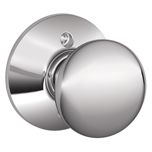 Schlage Plymouth Knob - Polished Chrome