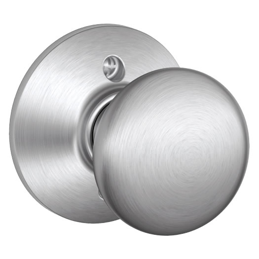 Schlage Plymouth Knob - Satin Chrome