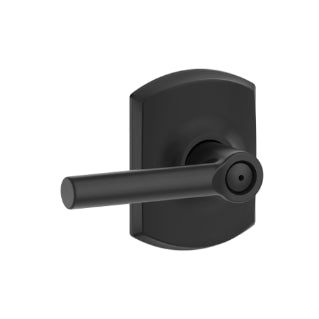 Greenwich Style Privacy Broadway Lever-Matte Black