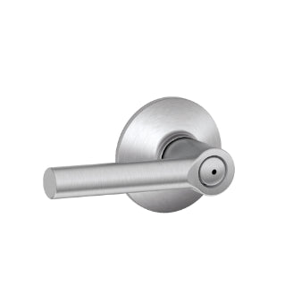 Plymouth Style Privacy Broadway Lever-Satin Chrome