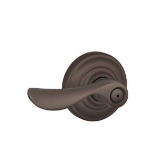 Schlage Champagne Privacy Lever with Andover Rosette-Oil Rubbed Bronze