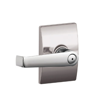 Schlage Elan Privacy Lever with Century Rosette-Bright Chrome