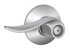 Plymouth Style Privacy Sacramento Lever-Satin Chrome