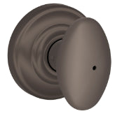 Schlage Siena Privacy Knob with Andover Rosette-Oil Rubbed Bronze
