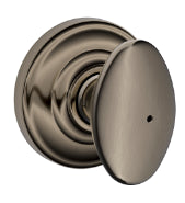 Schlage Siena Privacy Knob with Andover Rosette-Antique Pewter