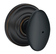 Schlage Siena Privacy Doorknob in Aged Bronze