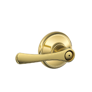 Schlage Avila Privacy Lever with Georgian Rosette-Bright Chrome