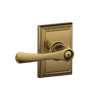 Schlage Avila Privacy Lever with Addison Rosette-Antique Brass