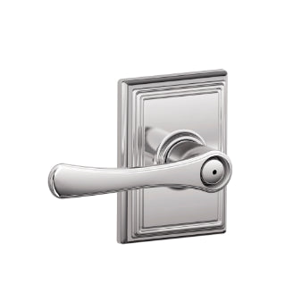 Schlage Avila Privacy Lever with Addison Rosette-Bright Chrome