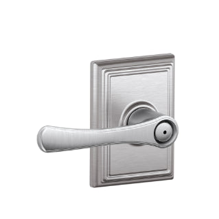 Schlage Avila Privacy Lever with Addison Rosette-Satin Chrome