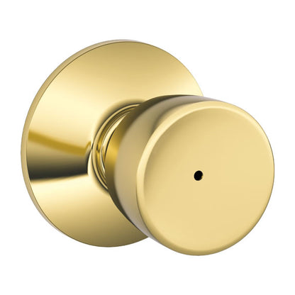 Schlage Bell Doorknob in Bright Brass