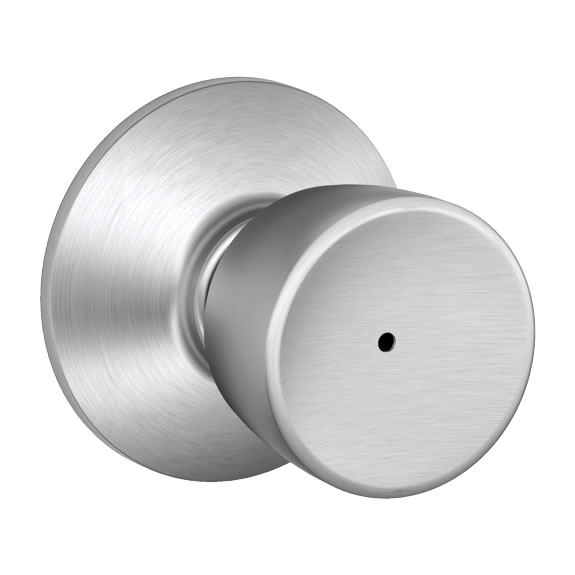 Schlage Bell Doorknob in Satin Chrome