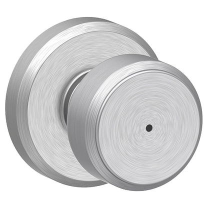 Schlage Greyson Privacy Bowery Knob-Satin Chrome