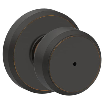 Schlage Greyson Privacy Bowery Knob-Aged Bronze