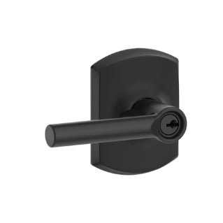 Greenwich Style Keyed Broadway Lever-Matte Black