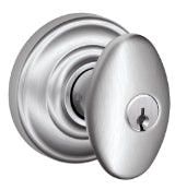Schlage Siena Keyed Knob with Andover Rosette-Satin Chrome