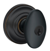 Schlage Siena Keyed Doorknob in Aged Bronze
