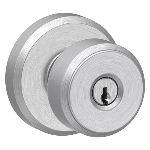 Schlage Greyson Keyed Bowery Knob-Satin Chrome