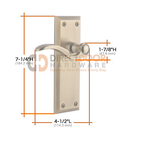Grandeur Fifth Avenue Plate with Bellagio Lever Specs