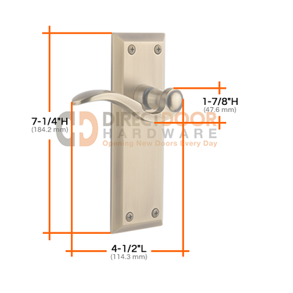 Grandeur Fifth Avenue Plate with Bellagio Lever Specs