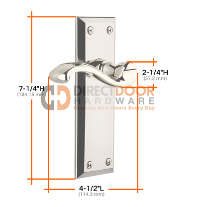 Grandeur Fifth Avenue Plate with Bellagio Lever Specs