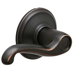 Schlage Flair Lever in Aged Bronze