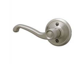 Schlage Flair Lever in Satin Nickel