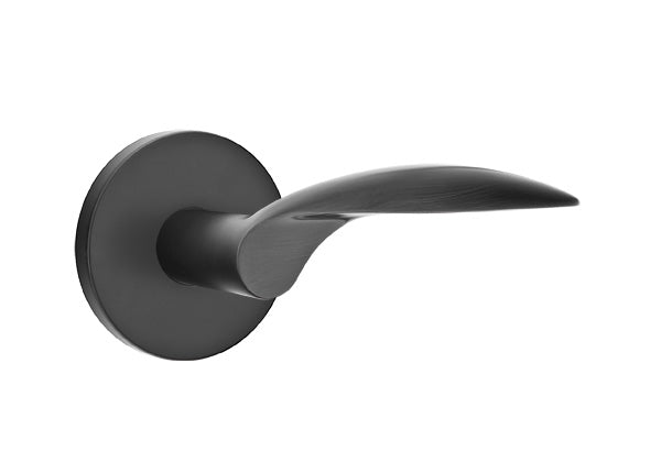 Emtek Mercury Lever Flat Black-Disk Rosette