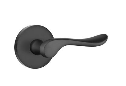 Emtek Luzern Lever Flat Black-Disk Rosette