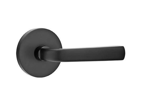 Emtek Sion Lever Flat Black-Disk Rosette