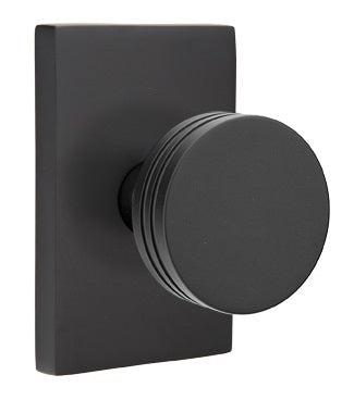 Emtek Bern Knob - Modern Rectangular Rosette