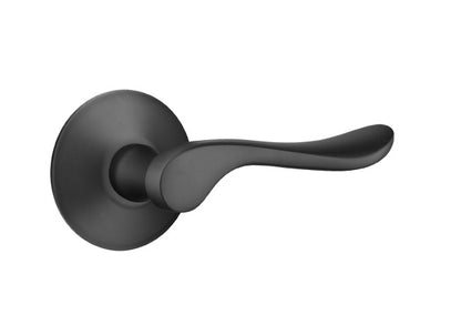 Emtek Luzern Lever Flat Black-Modern Rosette