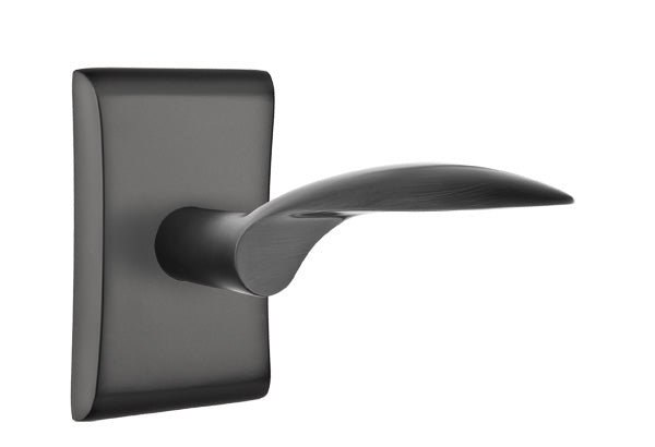 Emtek Mercury Lever Flat Black-Neos Rosette