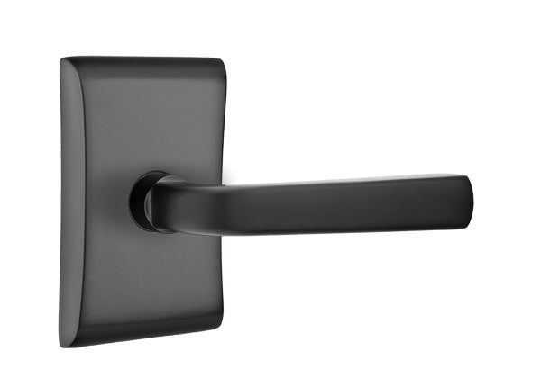 Emtek Sion Lever Flat Black-Neos Rosette