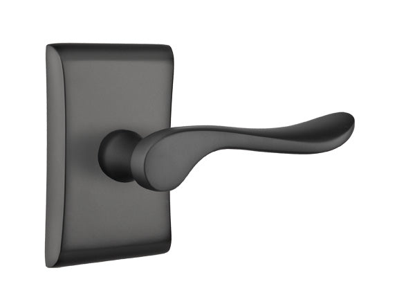Emtek Luzern Lever Flat Black-Neos Rosette