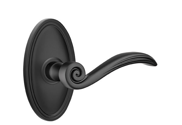 Emtek Elan Interior Mortise Lever with Oval Rosette