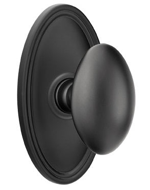 Emtek Egg Interior Mortise Knob with Oval Rosette