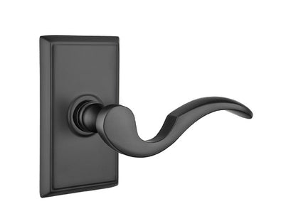 Emtek Cortina Lever Flat Black-Rectangular Rosette