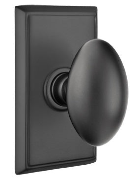 Emtek Egg Interior Mortise Knob with Rectangular Rosette