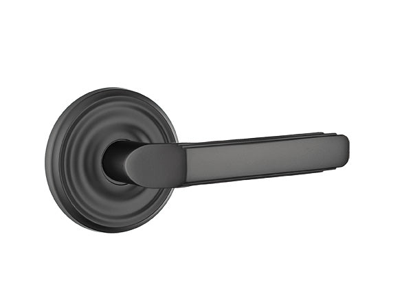 Emtek Milano Lever Flat Black-Regular Rosette